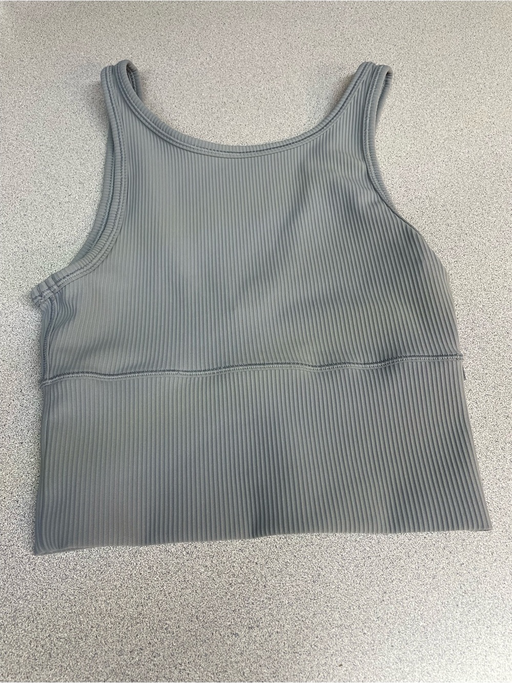 lululemon athletica Ribbed Crop Tank Top - grey
